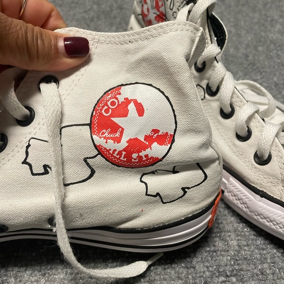 Converse Peanuts Black and White Sneakers - Picture 3 of 12